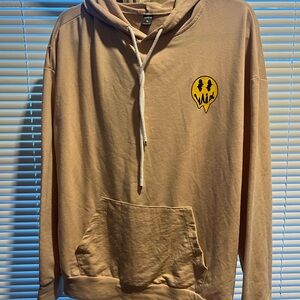 SHEIN Tan Hoodie with Yellow Graphic